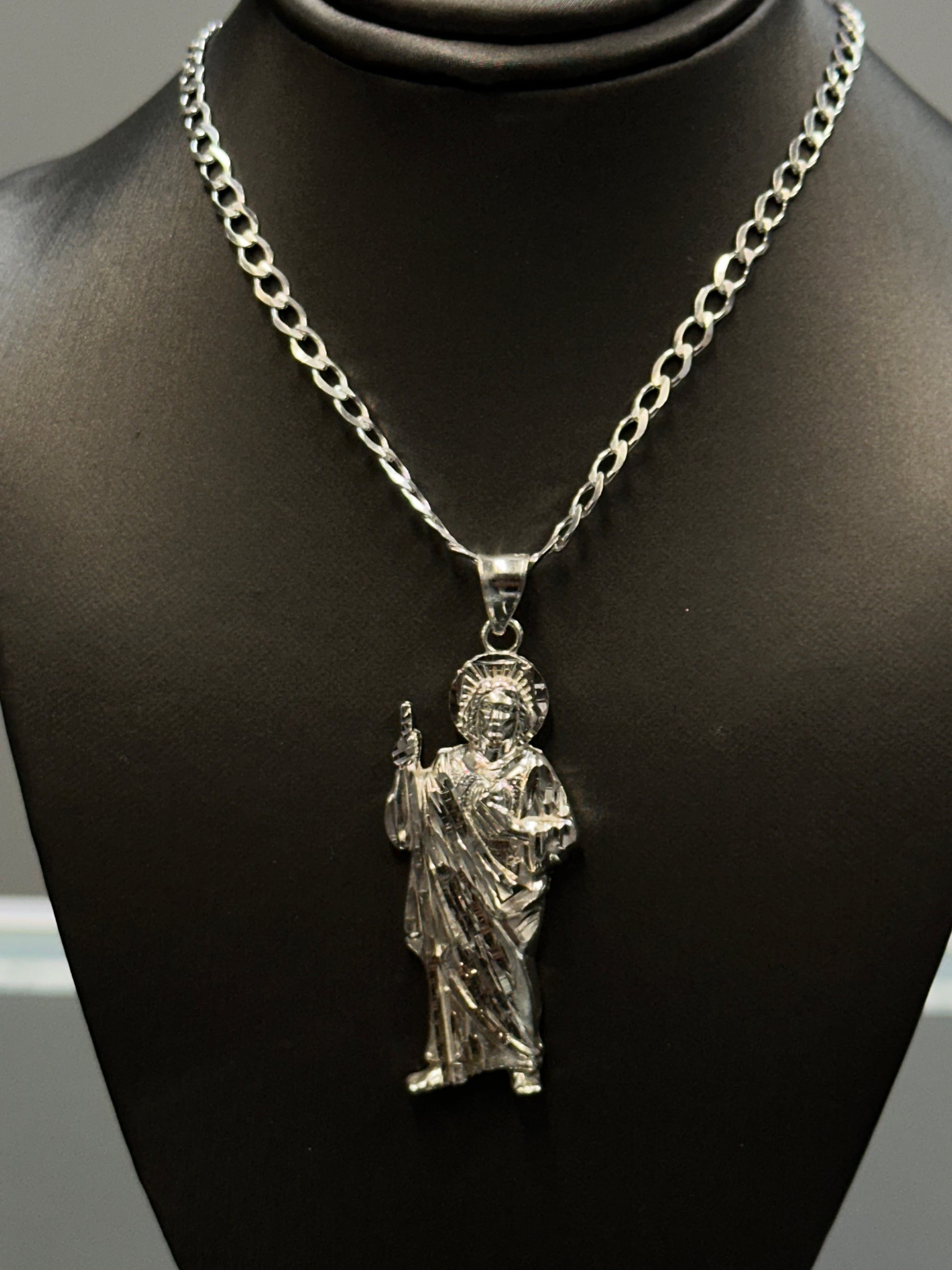 Silver San Judas Pendant