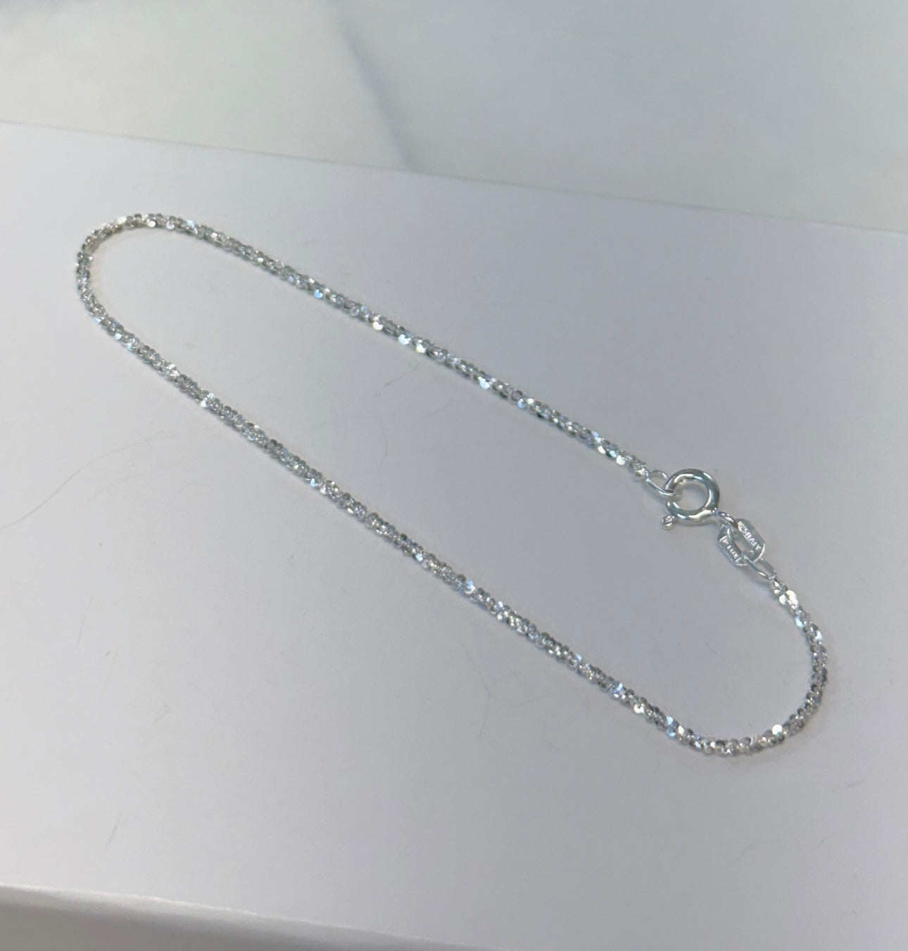 Silver Diamond Cut Bracelet