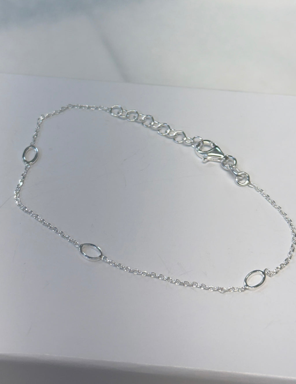 Silver Oval Bracelet