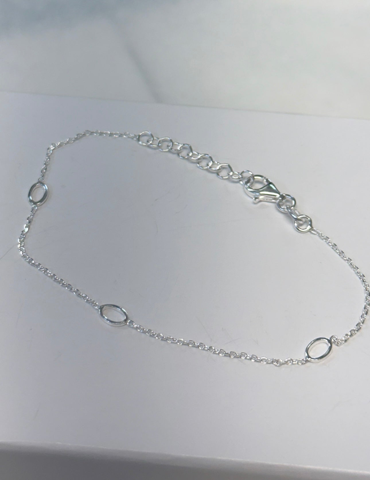 Silver Oval Bracelet