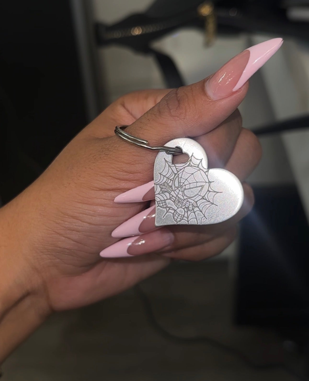 Spidey Heart Keychain