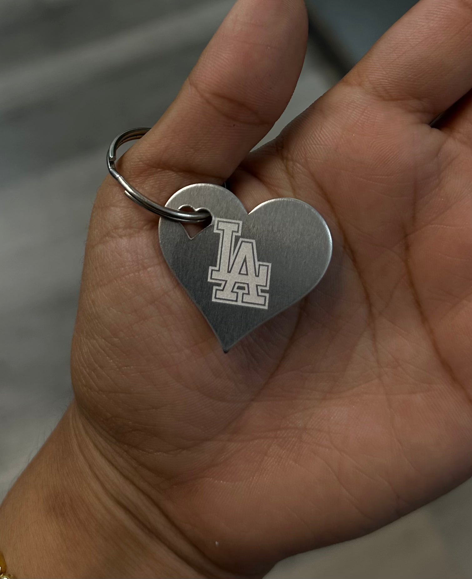 LA Heart Keychain
