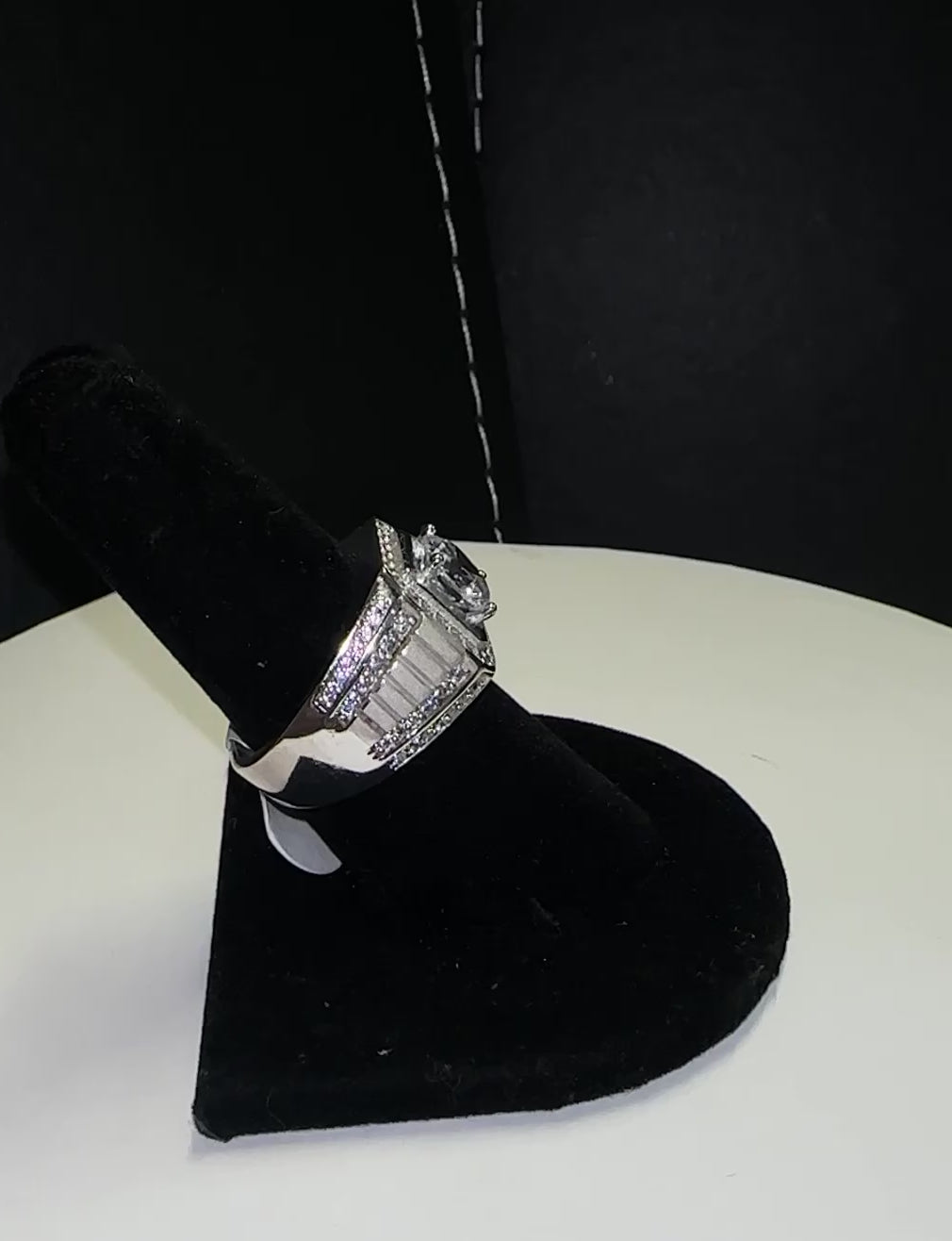 Mens Fancy Silver Ring
