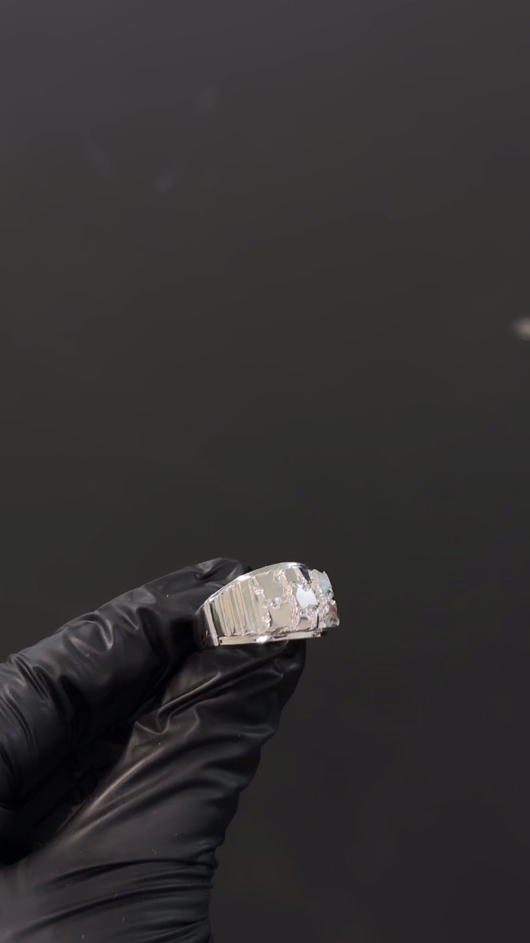 Men’s Silver Nugget Ring